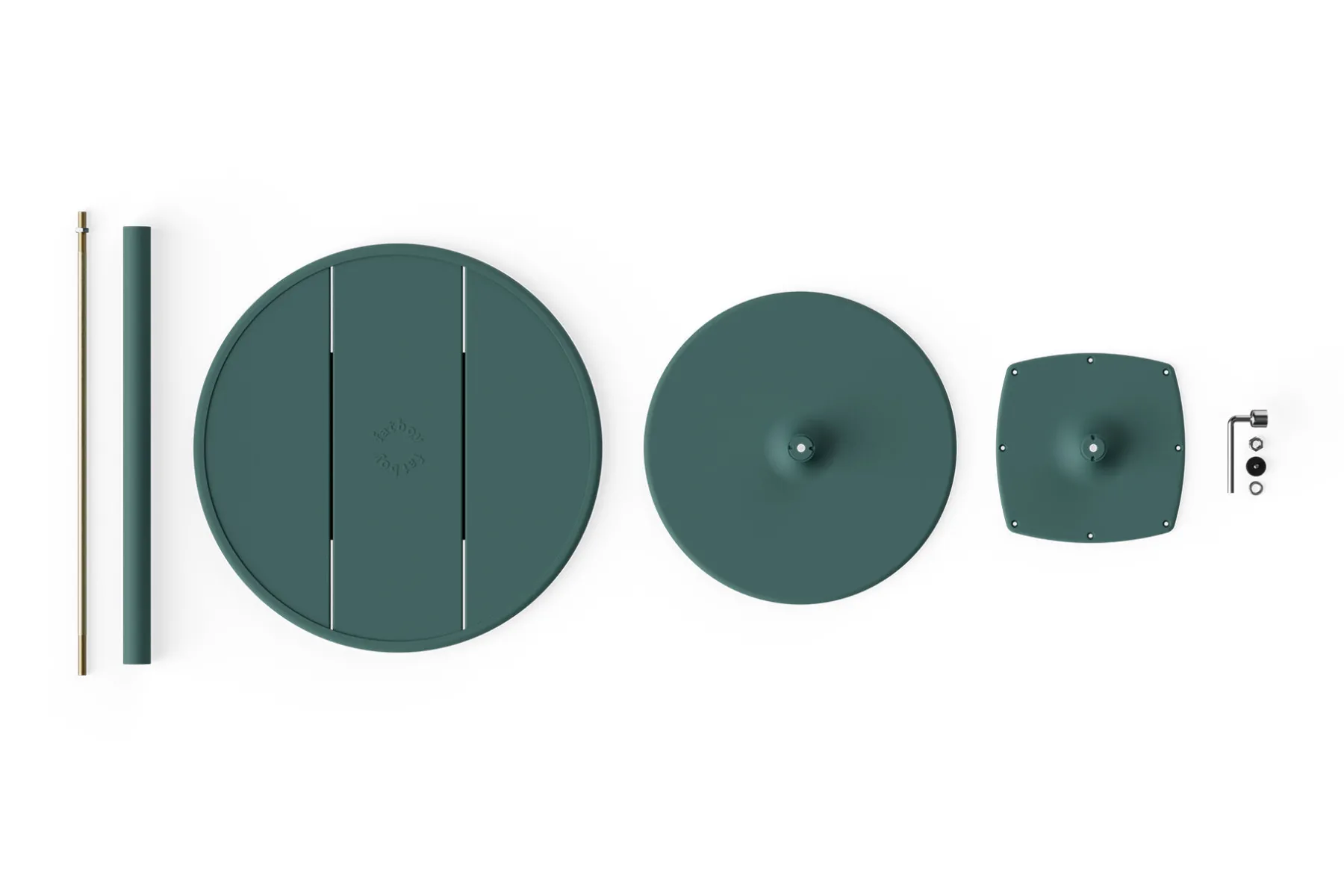 Fatboy Fred's Bistreau Petite table de jardin ronde, vert, 60x60x76 cm