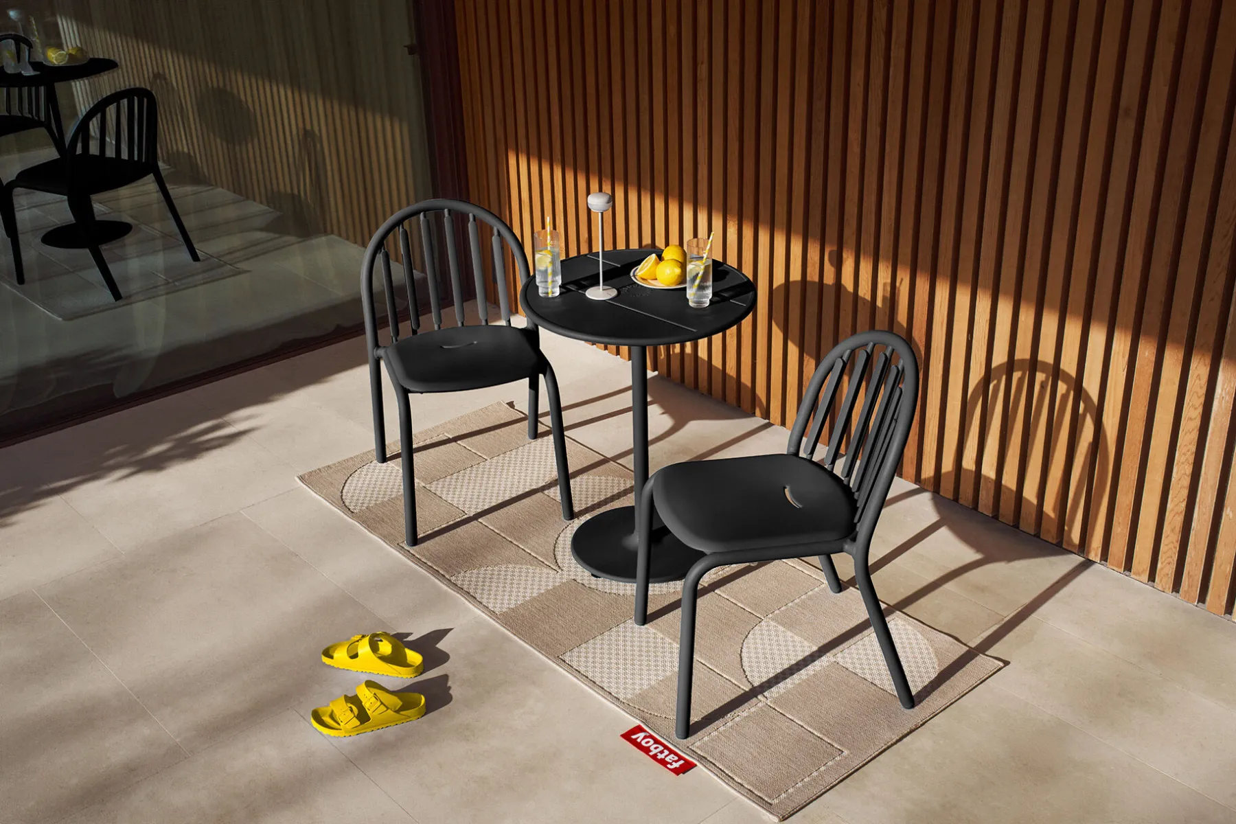 Fatboy Fred's Chair Chaise de jardin, black, 52x56x80.5 cm