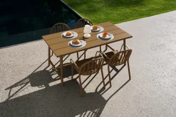 Fatboy Fred's Medium Table Table de jardin, marron, 170x90x76 cm