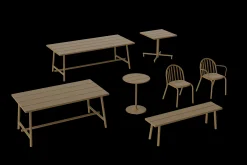 Fatboy Fred's Medium Table Table de jardin, marron, 170x90x76 cm