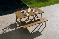 Fatboy Fred's Medium Table Table de jardin, marron, 170x90x76 cm