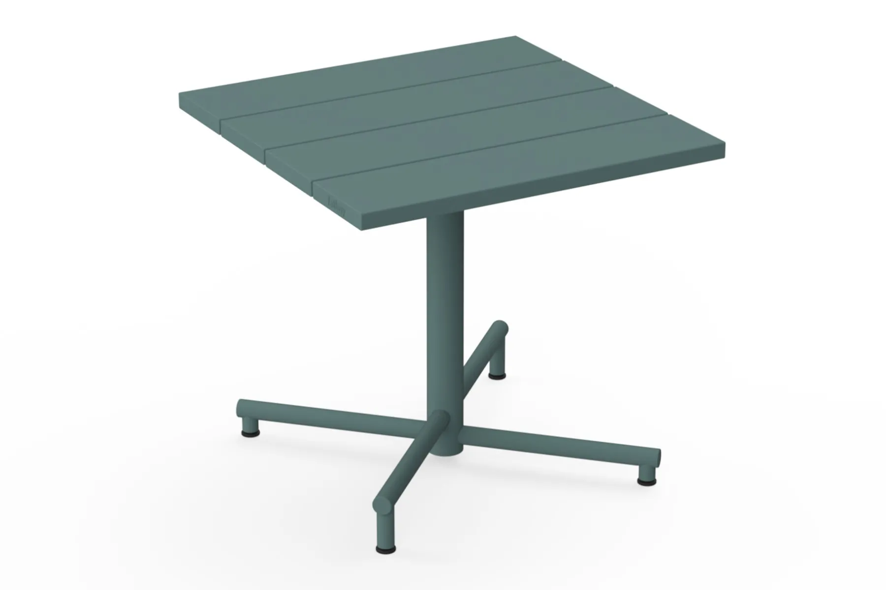 Fatboy Fred's Square Bistreau Petite table de jardin carrée, vert, 80x80x76 cm