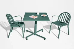 Fatboy Fred's Square Bistreau Petite table de jardin carrée, vert, 80x80x76 cm