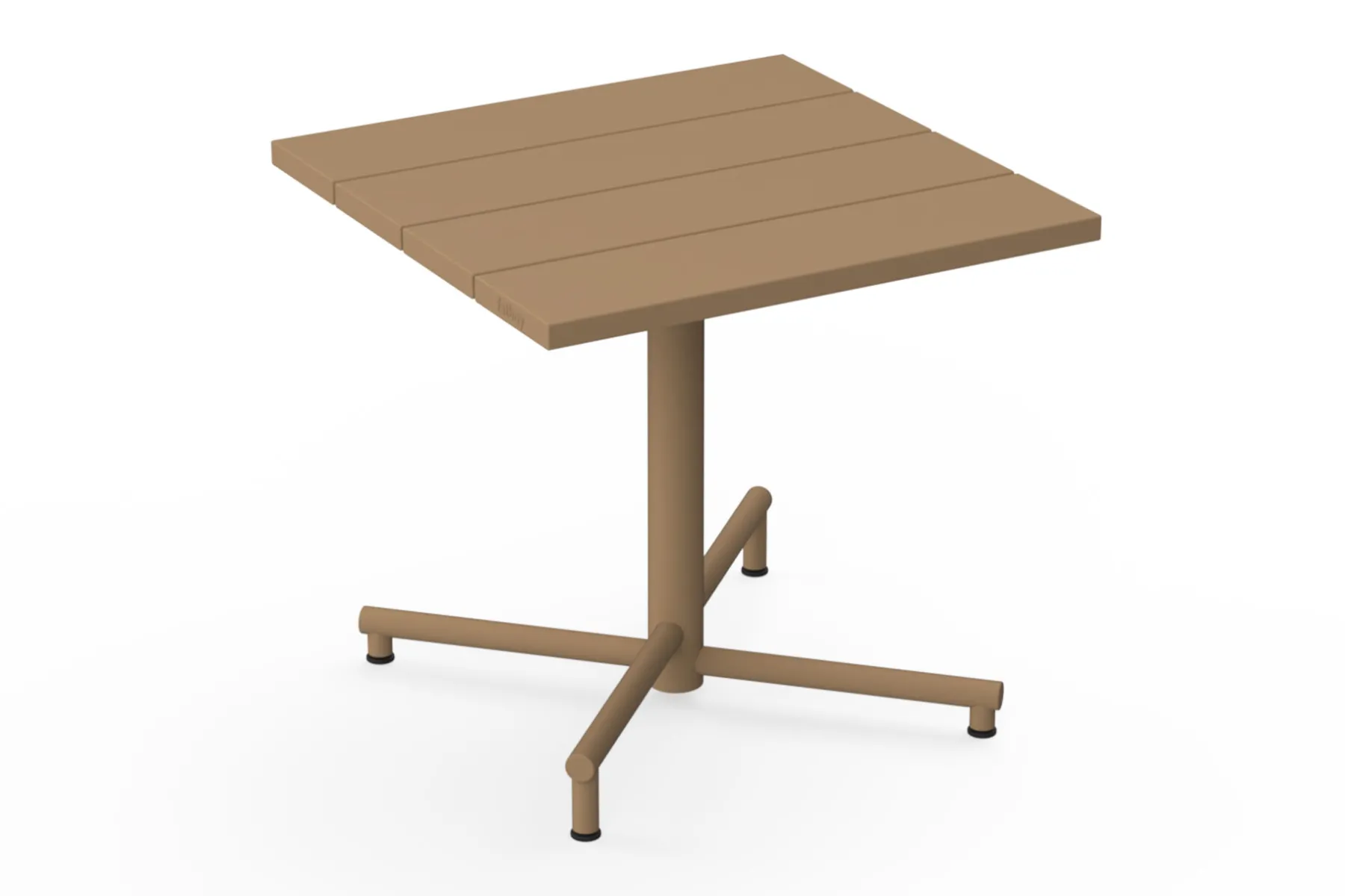 Fatboy Fred's Square Bistreau Petite table de jardin carrée, marron, 80x80x76 cm