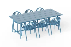 Fatboy Fred's Table Table de jardin, bleu, 220x100x76 cm