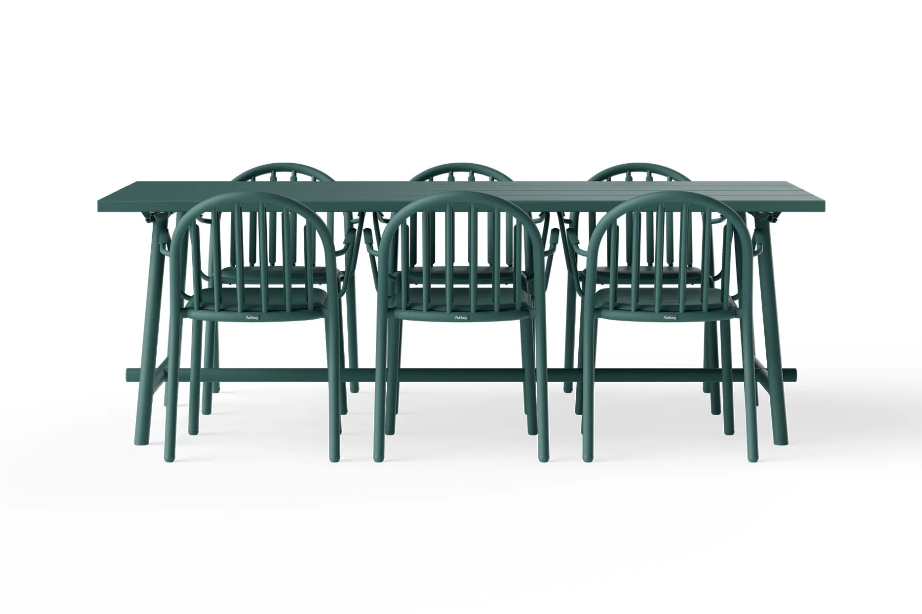 Fatboy Fred's Table Table de jardin, vert, 220x100x76 cm