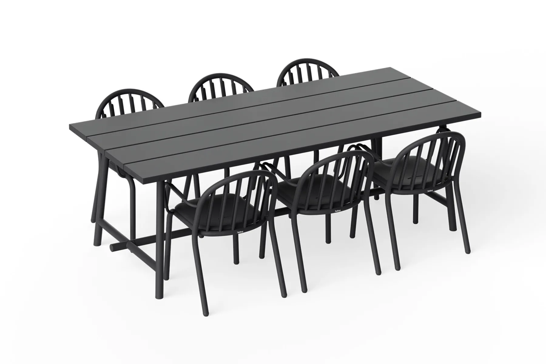 Fatboy Fred's Table Table de jardin, black, 220x100x76 cm