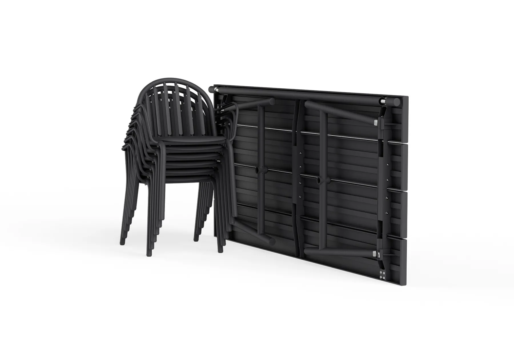Fatboy Fred's Table Table de jardin, black, 220x100x76 cm