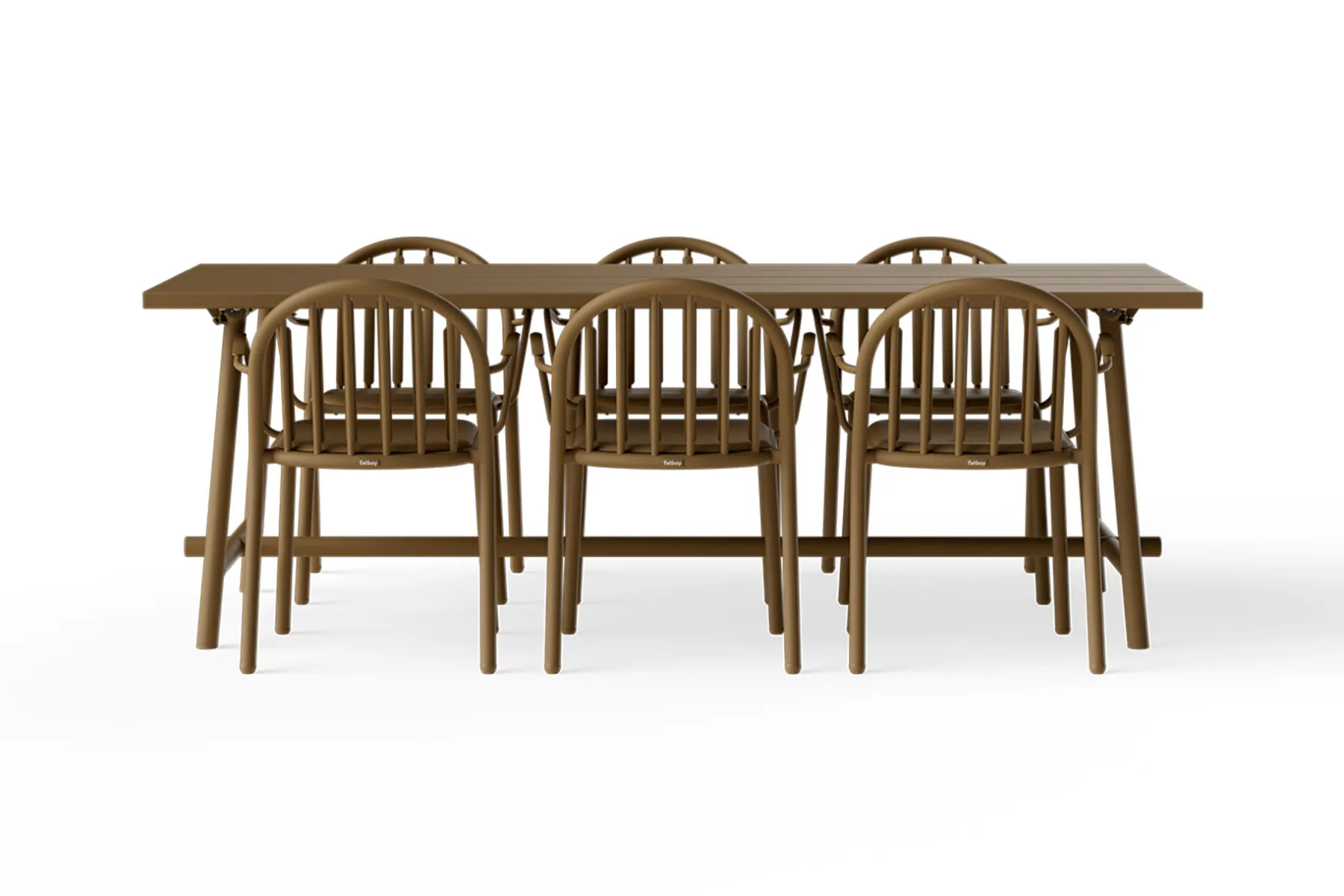 Fatboy Fred's Table Table de jardin, marron, 220x100x76 cm