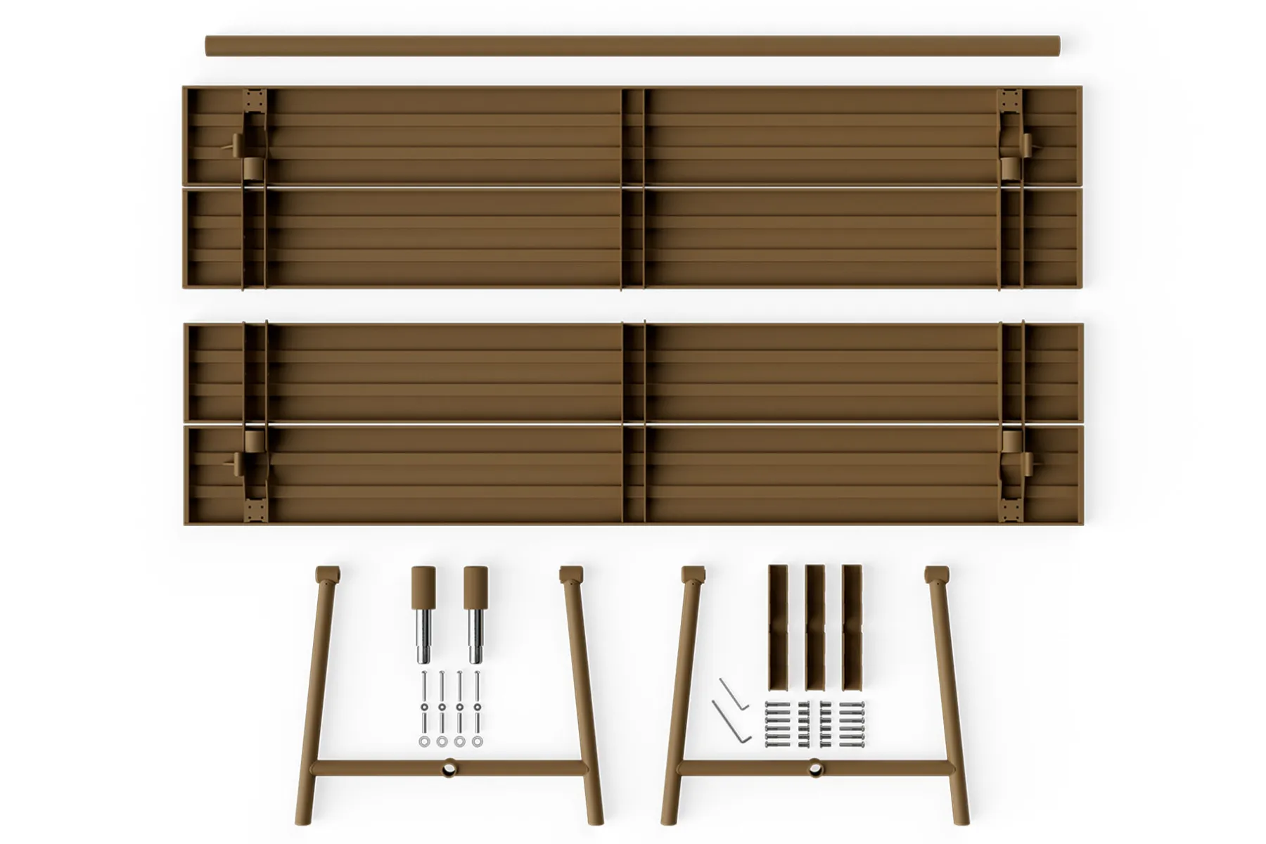 Fatboy Fred's Table Table de jardin, marron, 220x100x76 cm