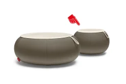 Fatboy Humpty Outdoor Tables basses d'extérieur, gris, 65x65x35 cm