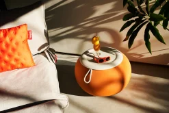Fatboy Humpty Outdoor Tables basses d'extérieur, orange, 65x65x35 cm