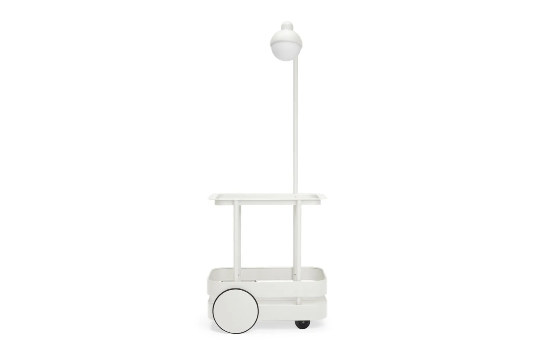 Fatboy Jolly Trolley Table de bar mobile, blanc, 78x55x200 cm