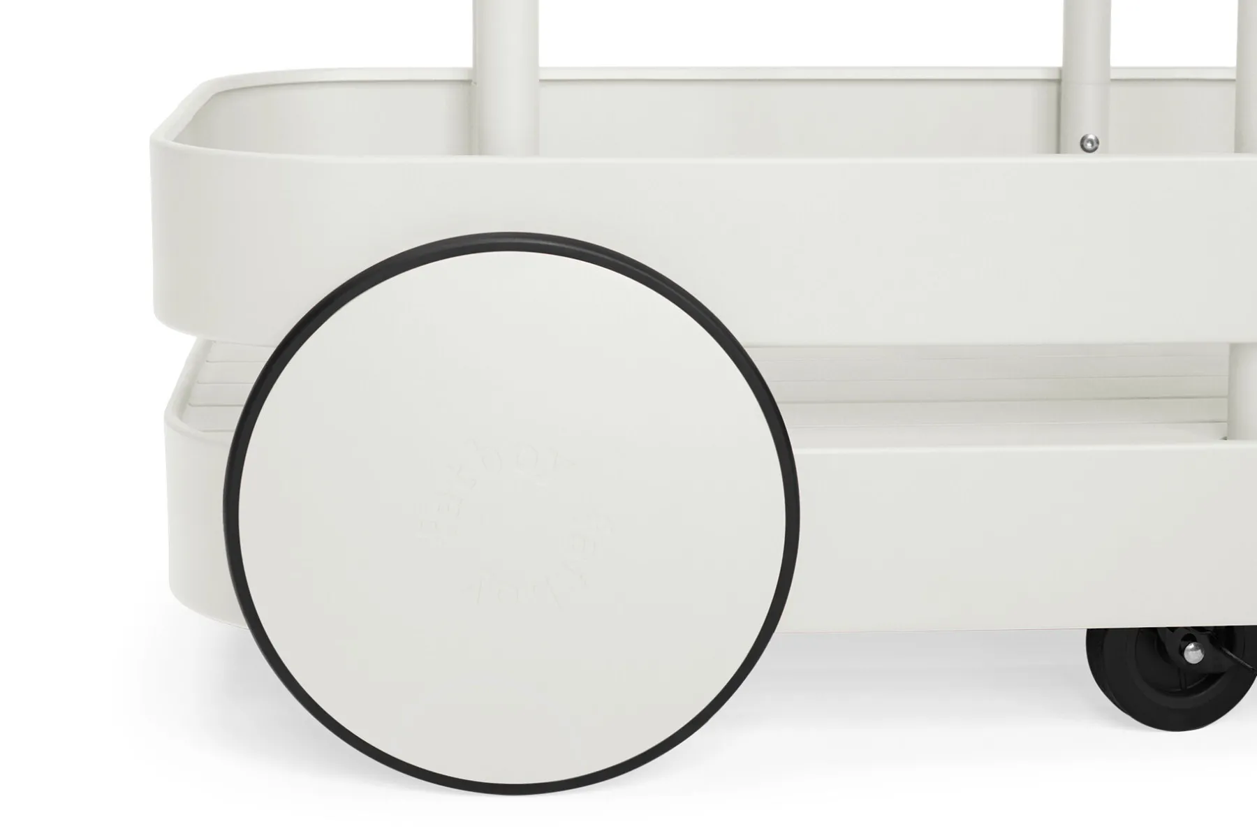 Fatboy Jolly Trolley Table de bar mobile, blanc, 78x55x200 cm