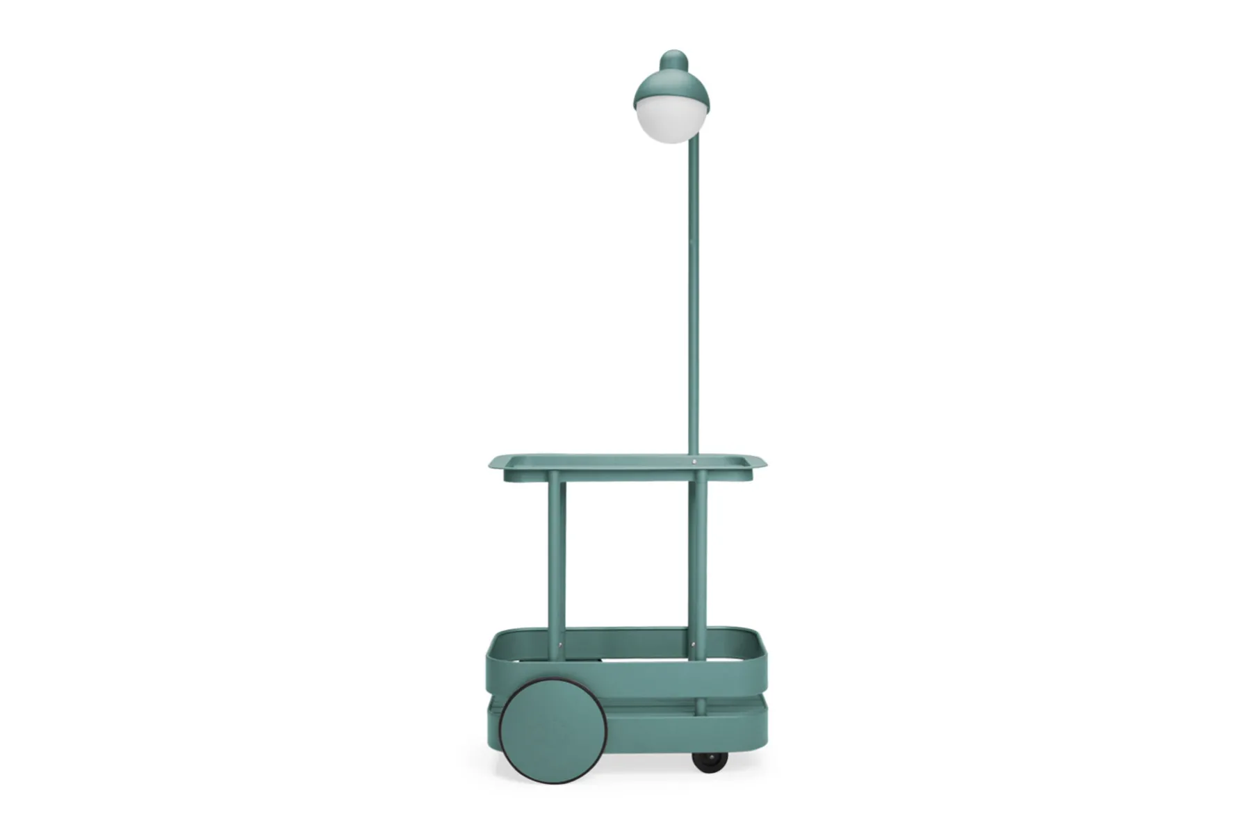 Fatboy Jolly Trolley Table de bar mobile, vert, 78x55x200 cm