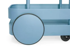 Fatboy Jolly Trolley Table de bar mobile, bleu, 78x55x200 cm