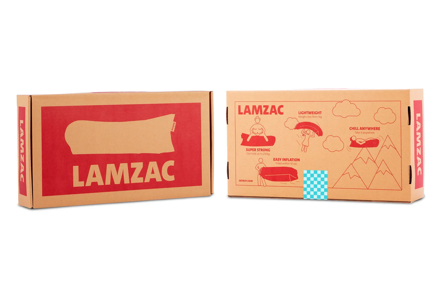 Fatboy Lamzac 3.0 Pouf gonflable, blanc, 185x83x50 cm