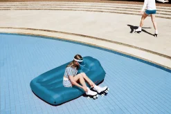Fatboy Lamzac L Pouf gonflable, bleu, 190x105x45 cm