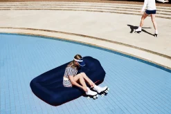Fatboy Lamzac L Pouf gonflable, bleu, 190x105x45 cm