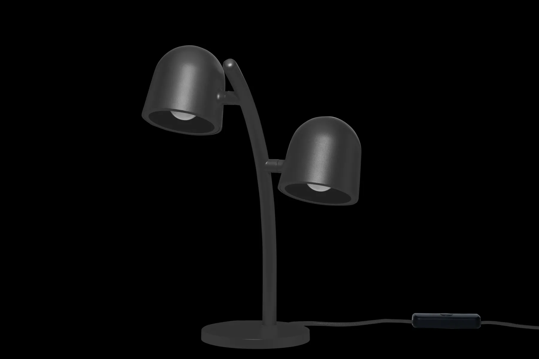 Fatboy Little Lebow Lampe de table dimmable, black, 17x29.2x42 cm