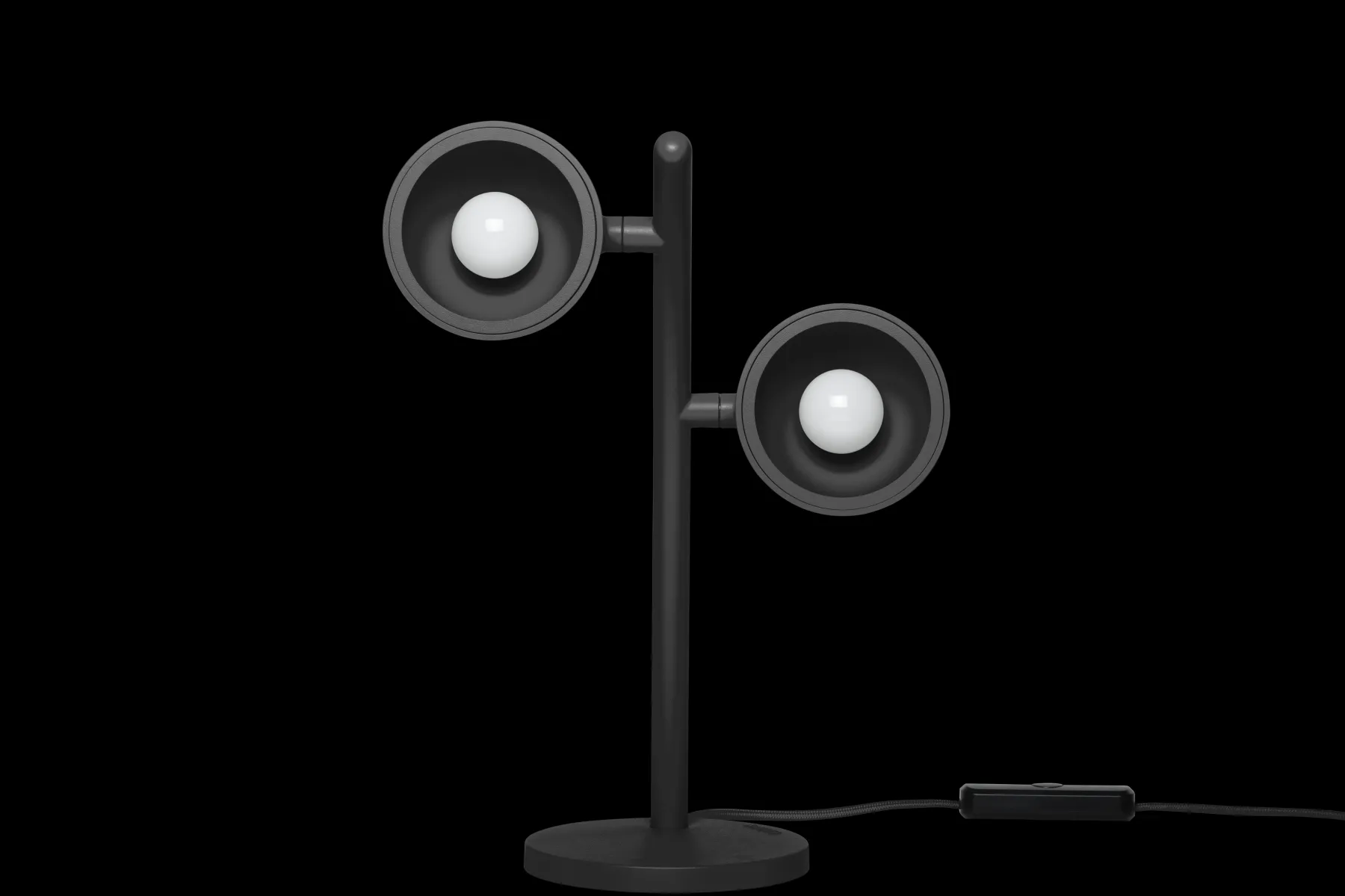 Fatboy Little Lebow Lampe de table dimmable, black, 17x29.2x42 cm