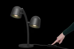 Fatboy Little Lebow Lampe de table dimmable, black, 17x29.2x42 cm