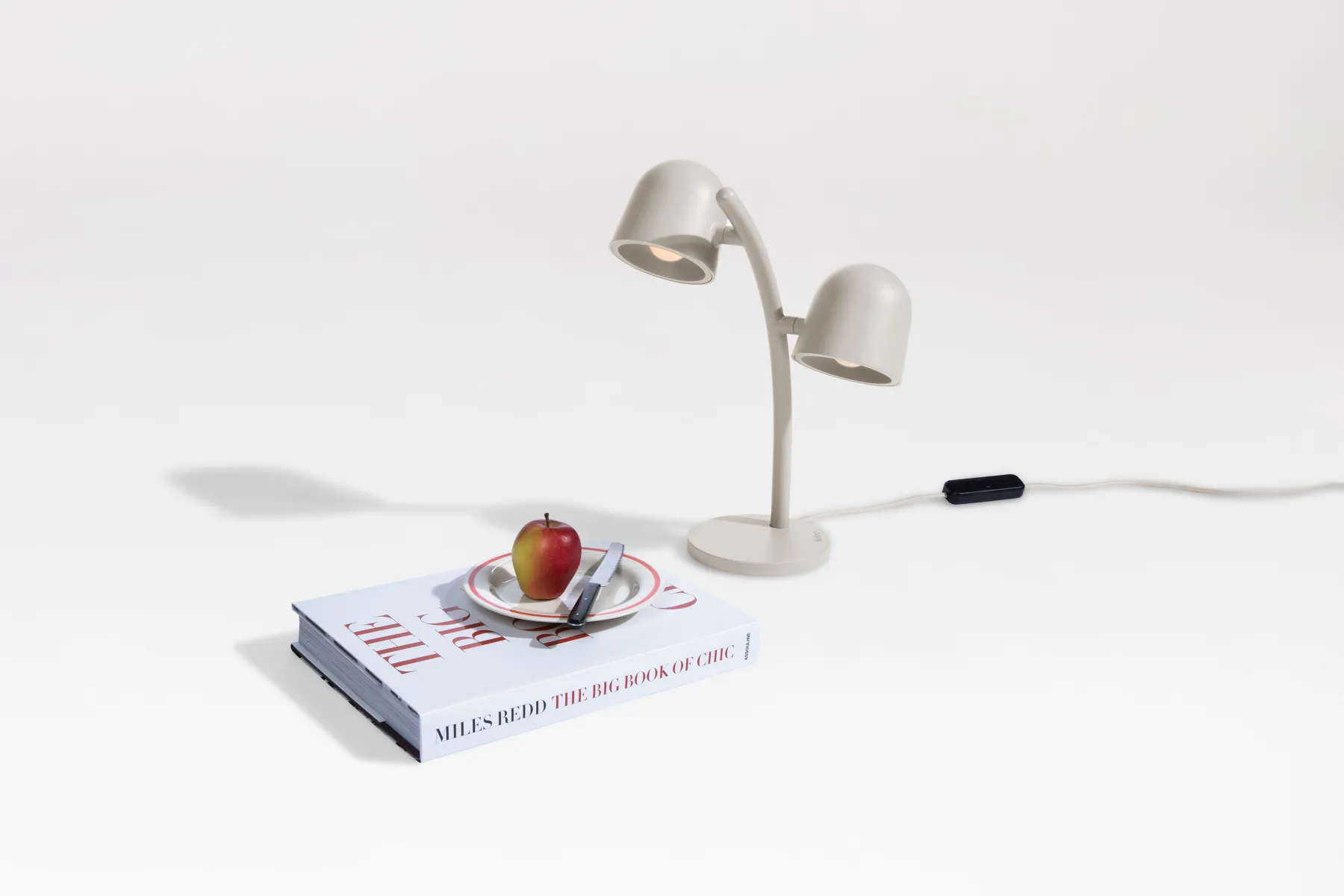 Fatboy Little Lebow Lampe de table dimmable, blanc, 17x29.2x42 cm