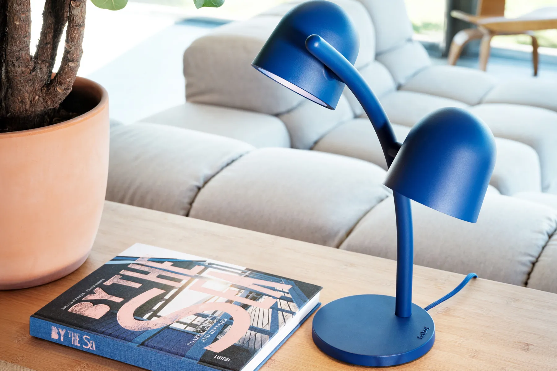 Fatboy Little Lebow Lampe de table dimmable, bleu, 17x29.2x42 cm