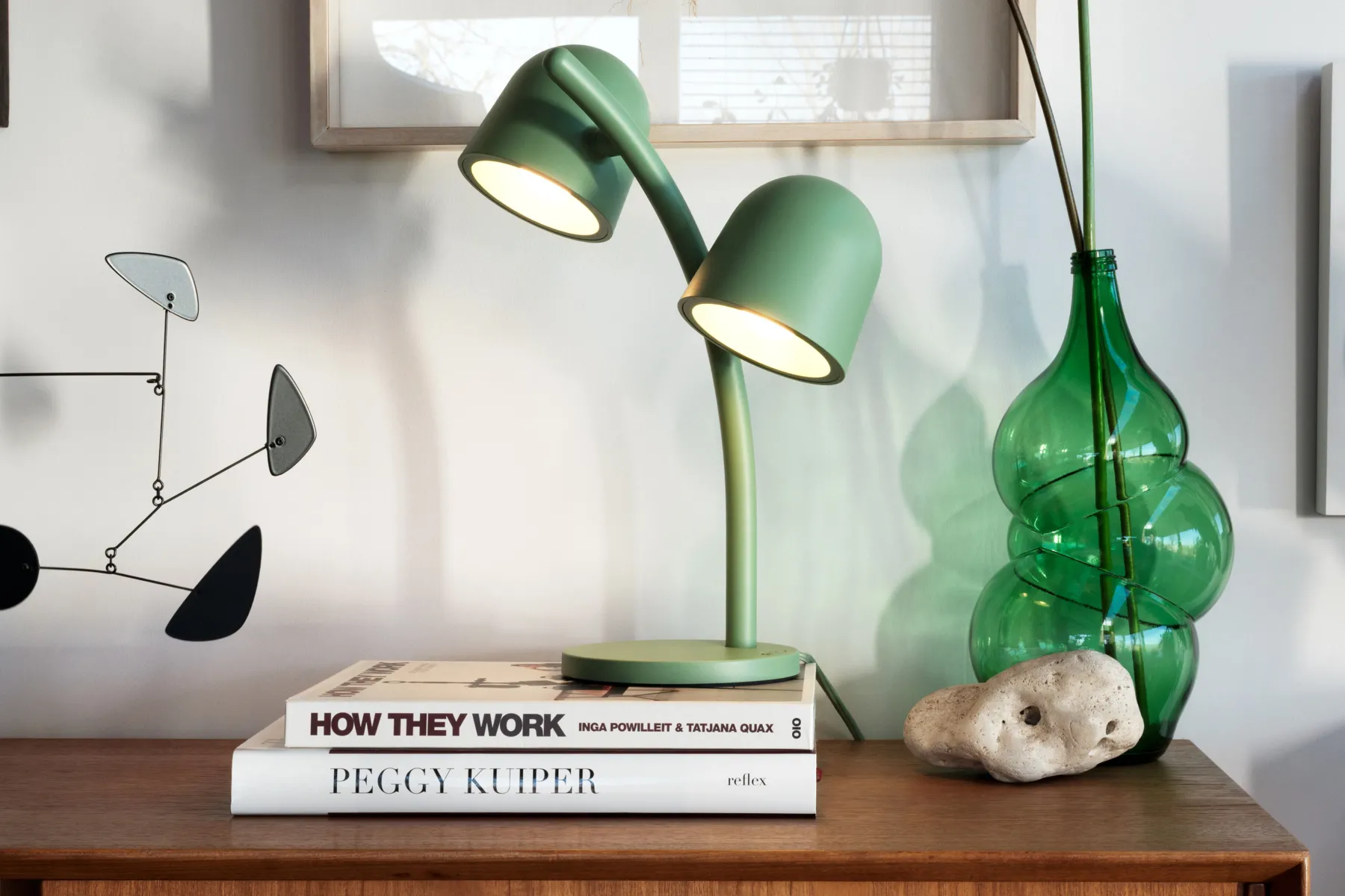Fatboy Little Lebow Lampe de table dimmable, vert, 17x29.2x42 cm
