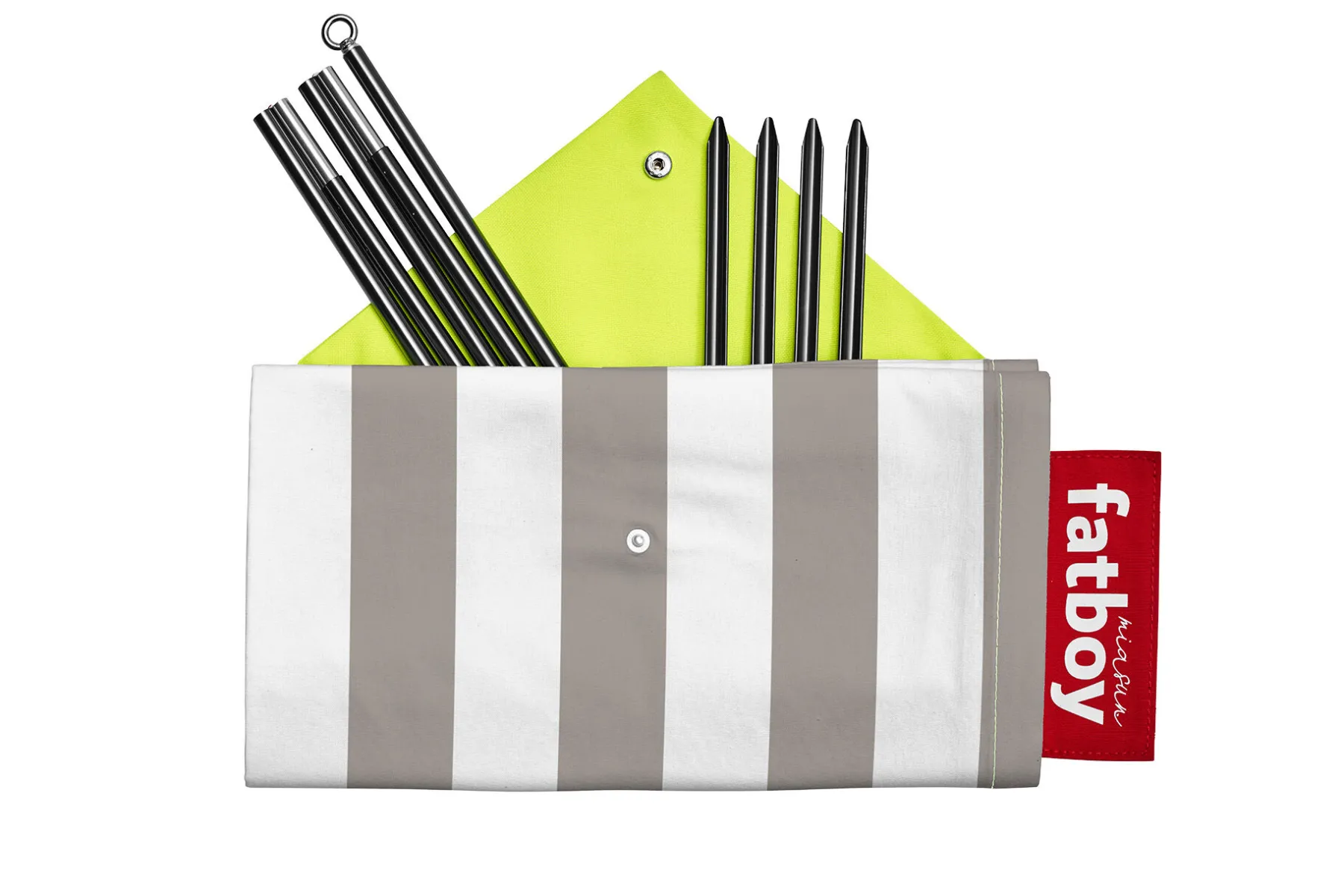 Fatboy Miasun Tente de plage portable, gris, 330x190x140 cm