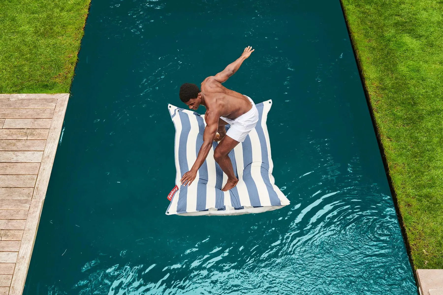 Fatboy Original Floatzac Pouf flottant, blanc, 134x180 cm