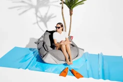 Fatboy Original Floatzac Pouf flottant, gris, 134x180 cm