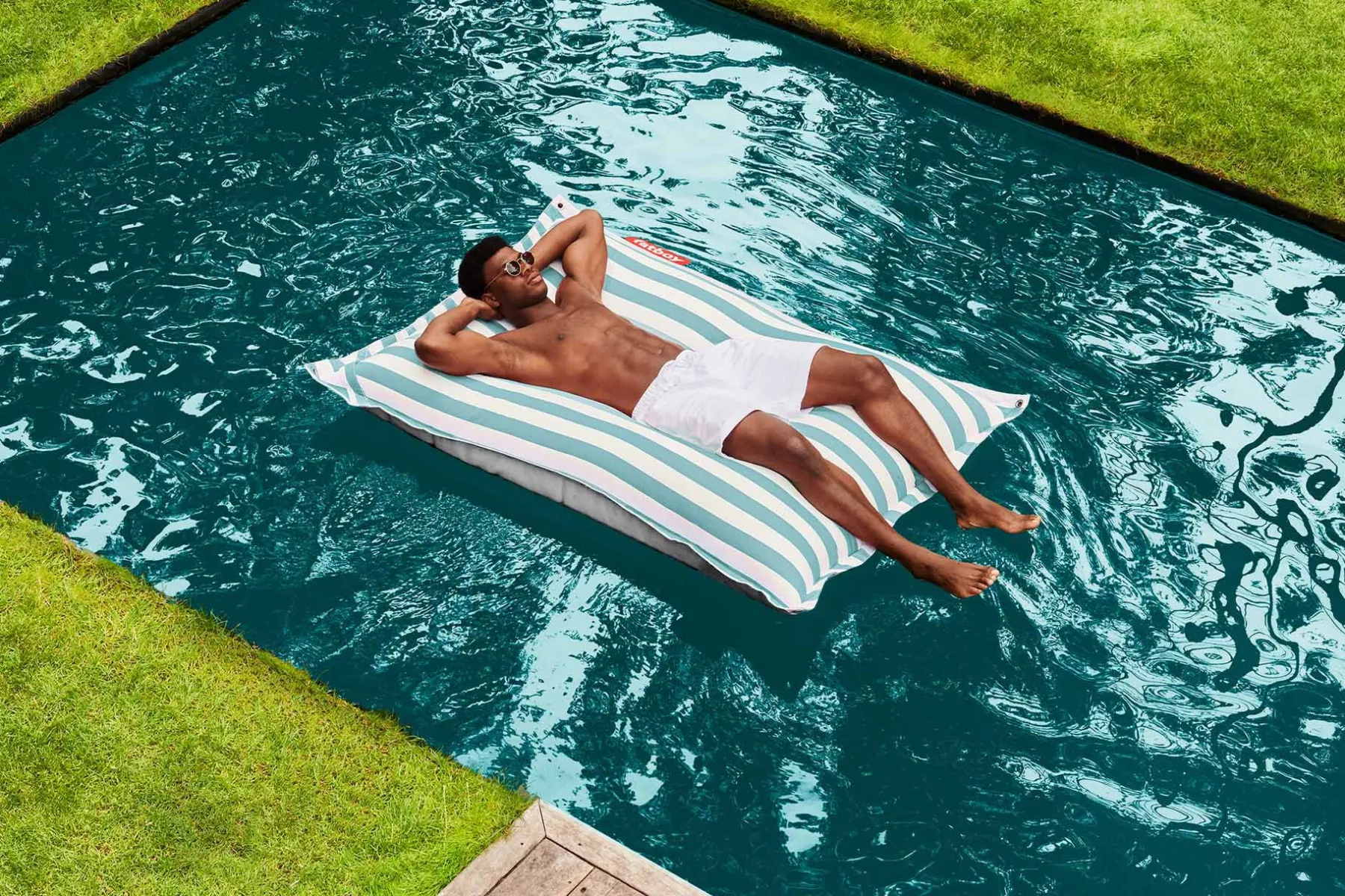 Fatboy Original Floatzac Pouf flottant, bleu, 134x180 cm
