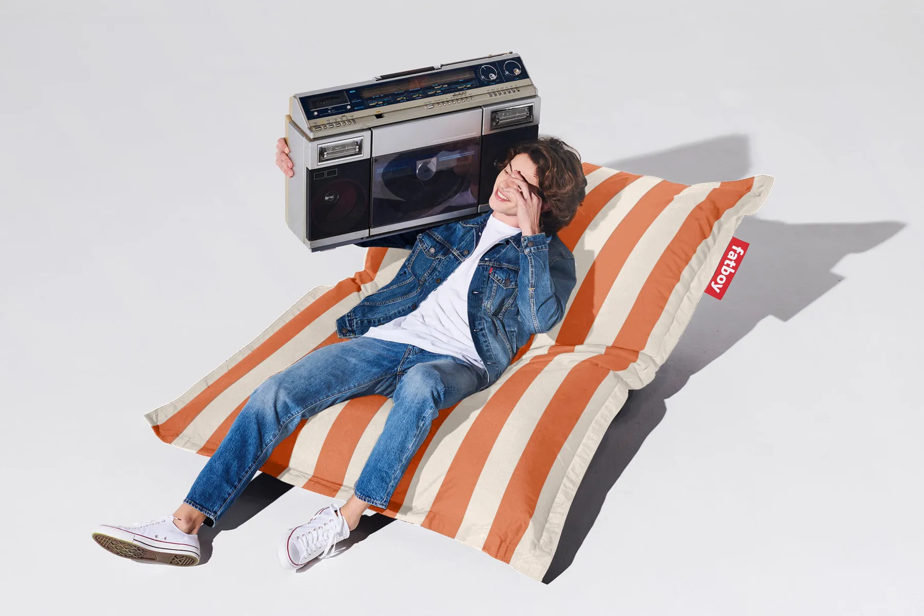 Fatboy Original Outdoor Pouf d'extérieur, beige, 134x180 cm
