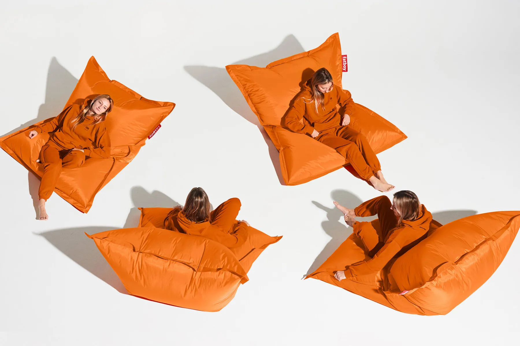 Fatboy Original Pouf d'intérieur, orange, 140x180 cm