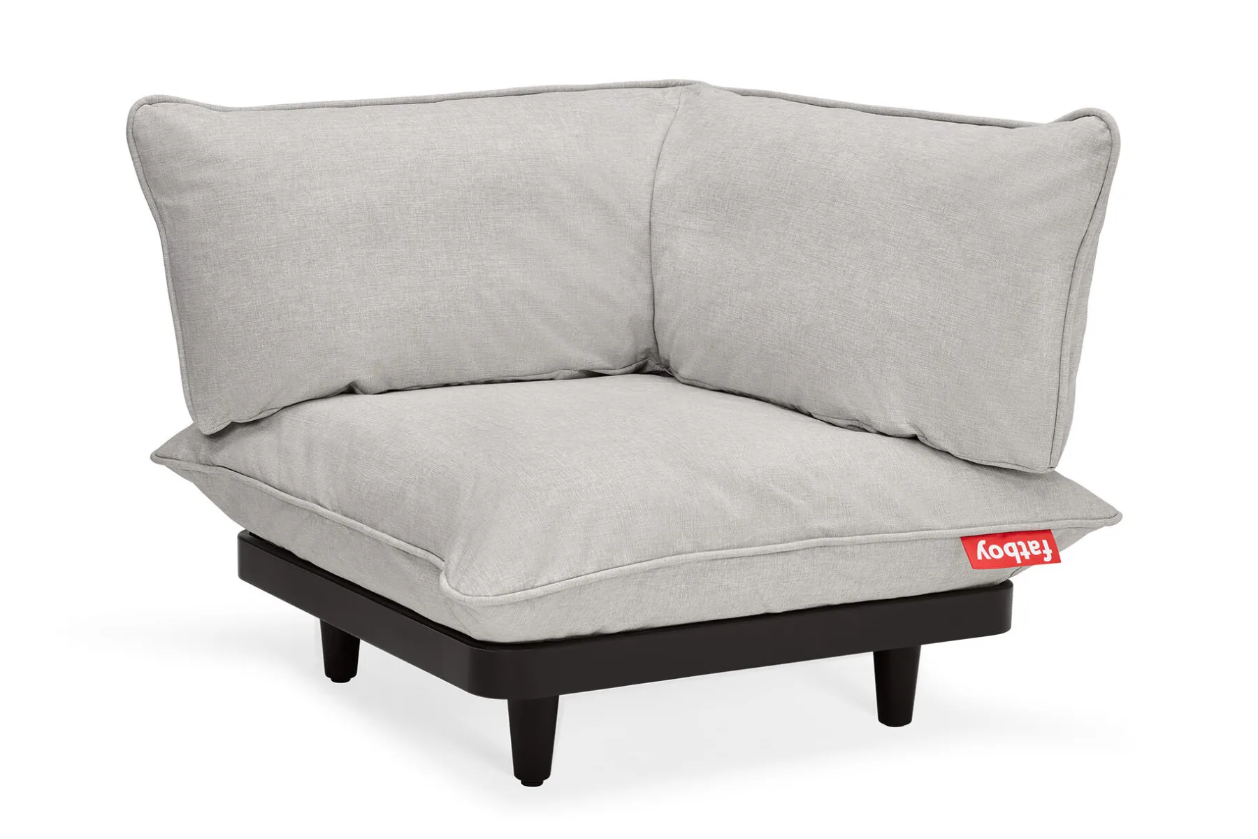 Fatboy Paletti Corner Seat Fauteuil d’angle modulaire, gris, 100x100x90 cm