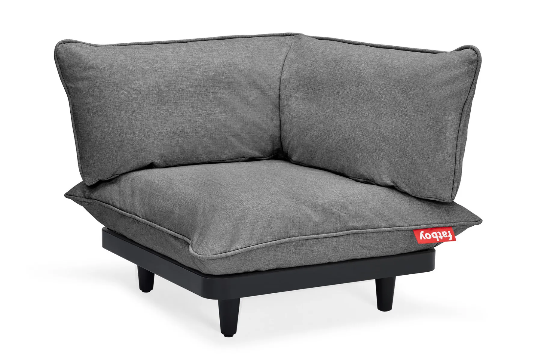 Fatboy Paletti Corner Seat Fauteuil d’angle modulaire, gris, 100x100x90 cm