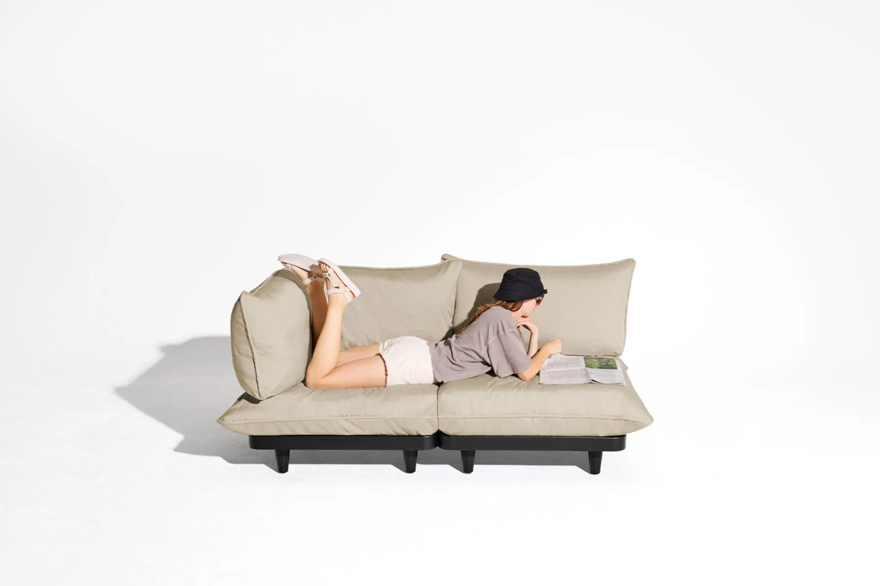 Fatboy Paletti Seat Royal Canapé modulable, beige, 100x100x90 cm