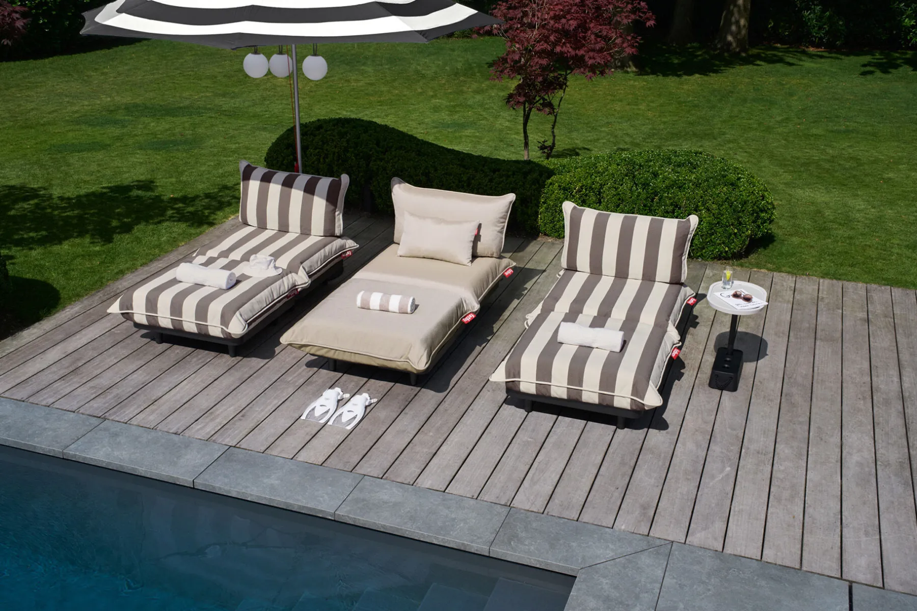 Fatboy Paletti Set Medium Ensemble lounge d’extérieur modulaire, 190x190x90 cm