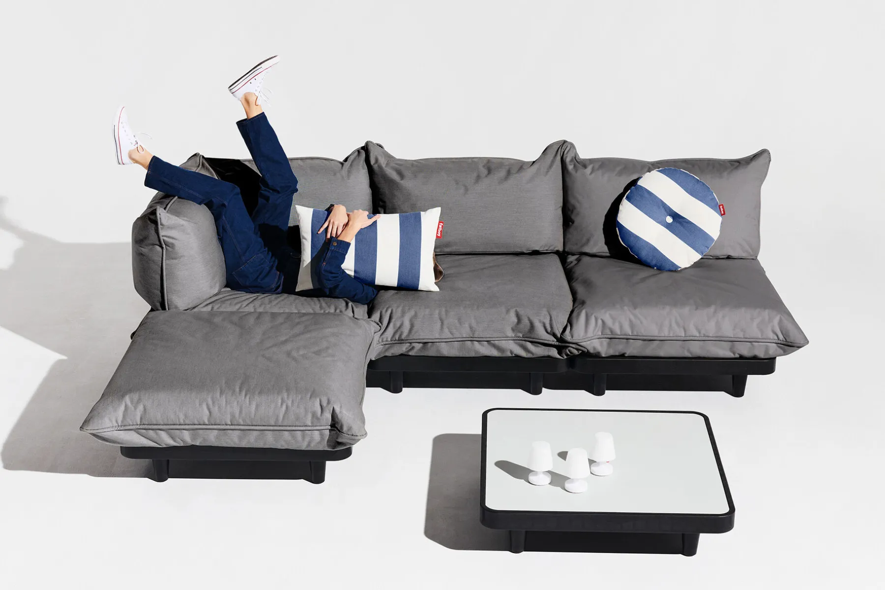 Fatboy Paletti Set Medium Ensemble lounge d’extérieur modulaire, 190x190x90 cm