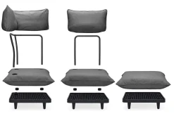 Fatboy Paletti Set Medium Ensemble lounge d’extérieur modulaire, 190x190x90 cm