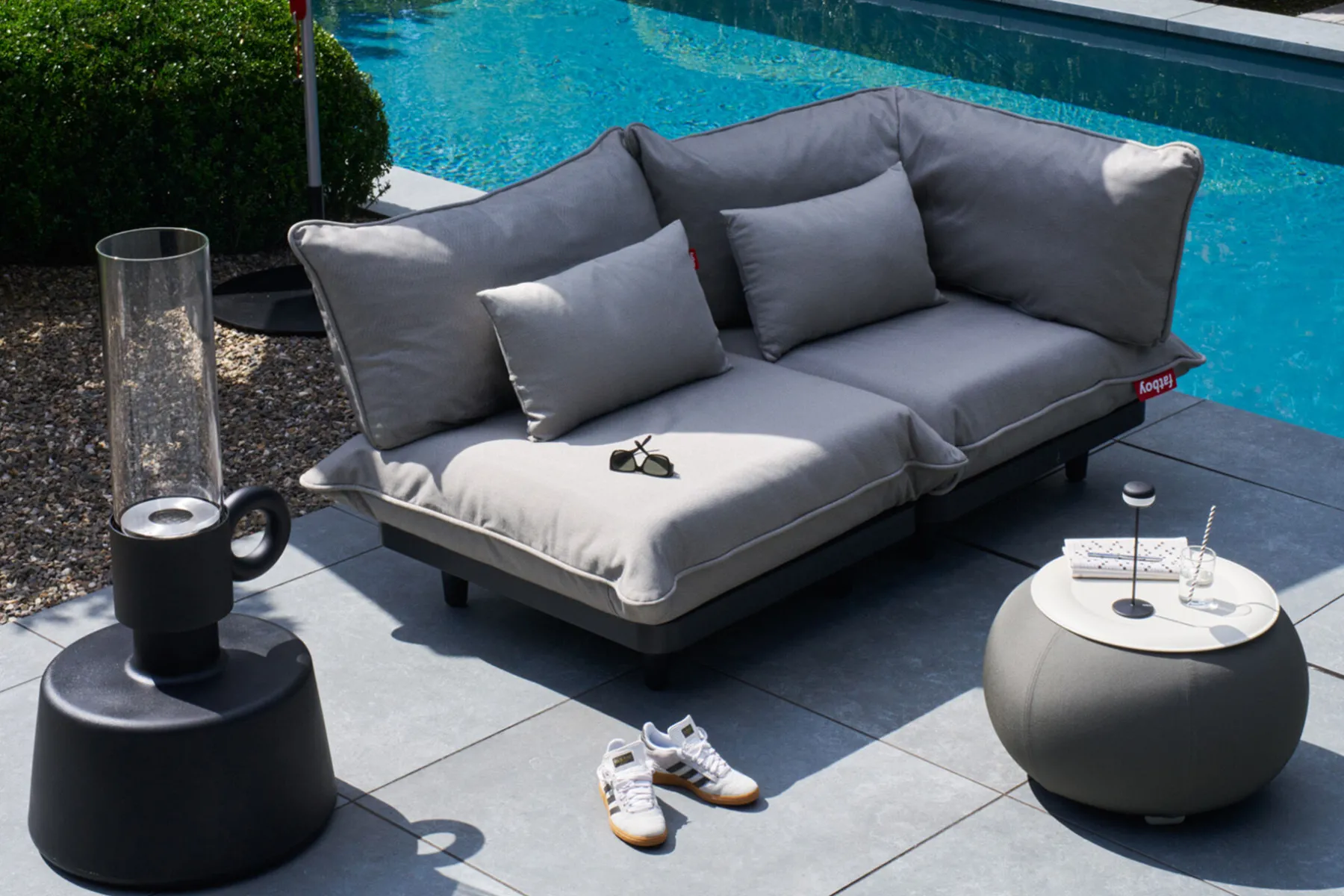 Fatboy Paletti Set Medium Royal Ensemble lounge d’extérieur modulaire, 190x190x90 cm
