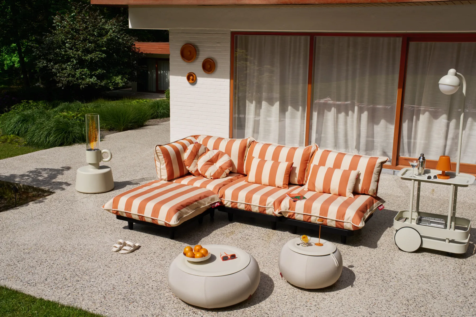 Fatboy Paletti Set Small Ensemble lounge d’extérieur modulaire, 190x100x90 cm