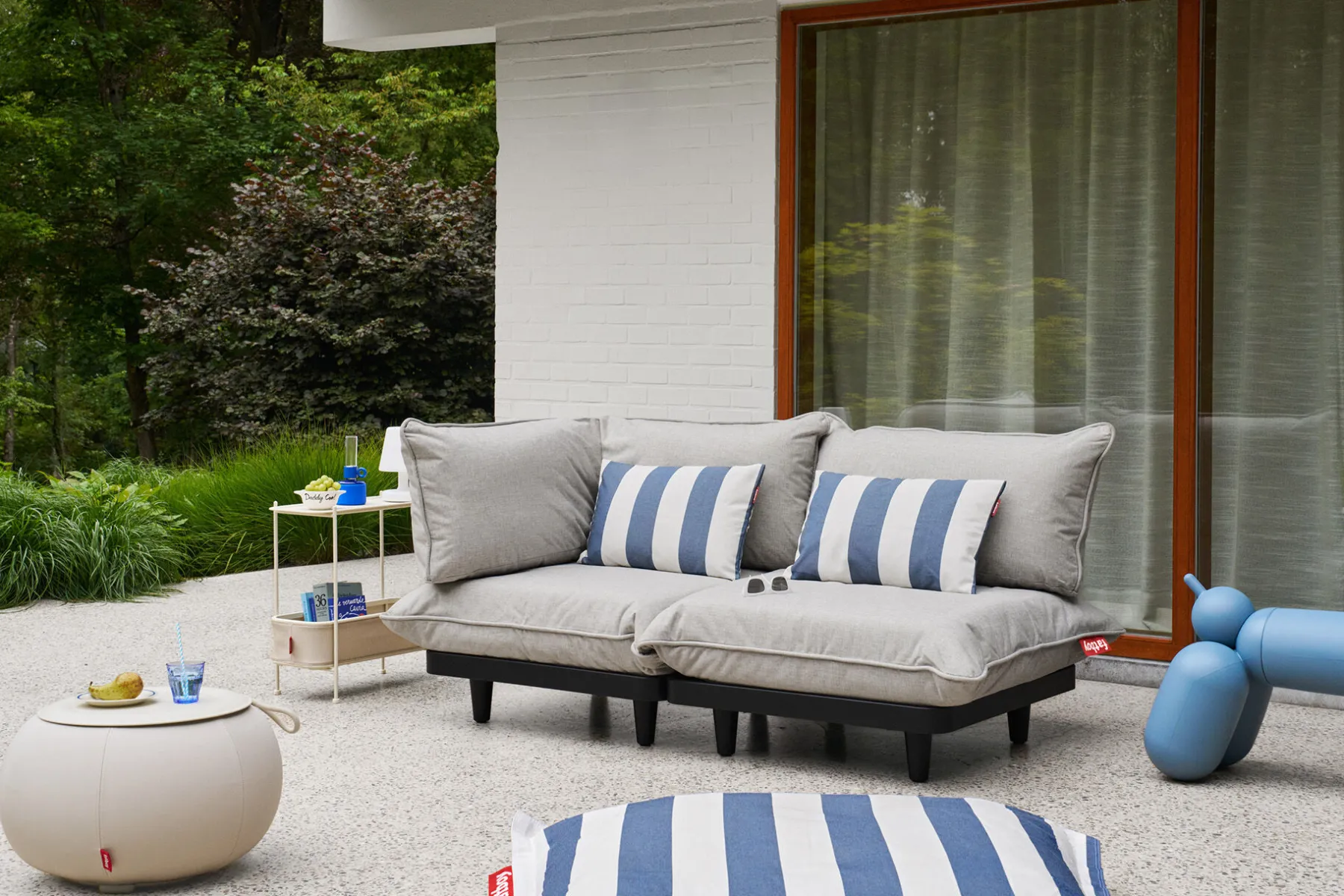 Fatboy Paletti Set Small Ensemble lounge d’extérieur modulaire, 190x100x90 cm