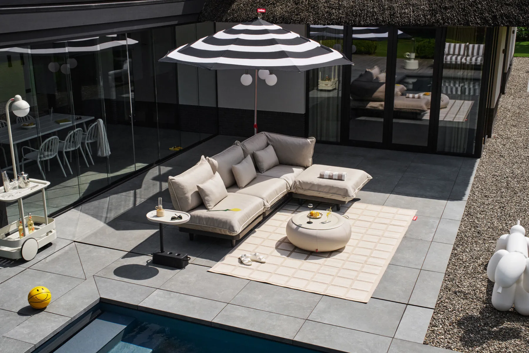 Fatboy Paletti Set Small Royal Ensemble lounge d’extérieur modulaire, 190x100x90 cm