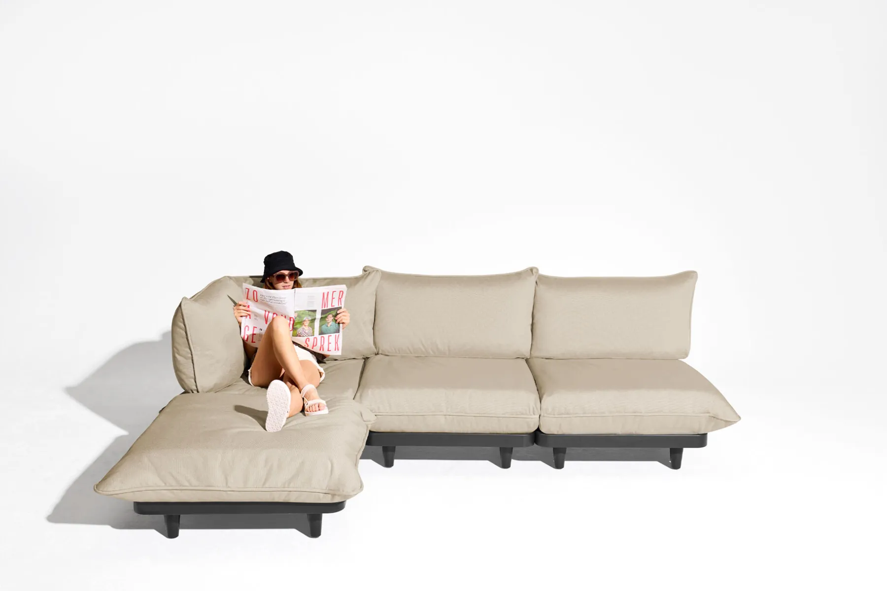 Fatboy Paletti Set Small Royal Ensemble lounge d’extérieur modulaire, 190x100x90 cm