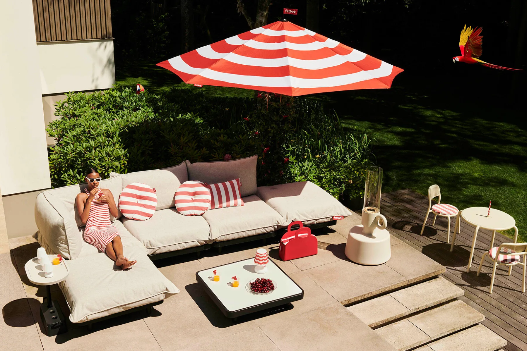 Fatboy Paletti table Table de jardin pour Paletti, 90x90x22.5 cm