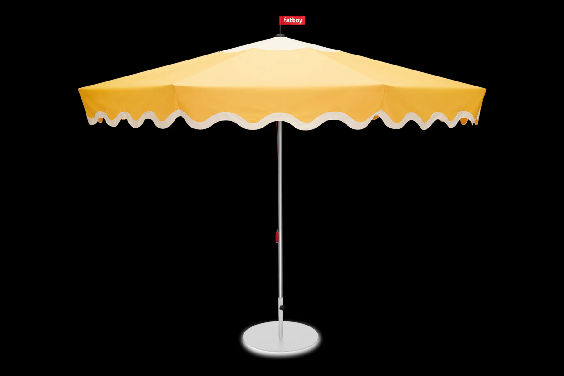 Fatboy Pensol + Base Light Grey Parasol avec pied, 350x350x280 cm
