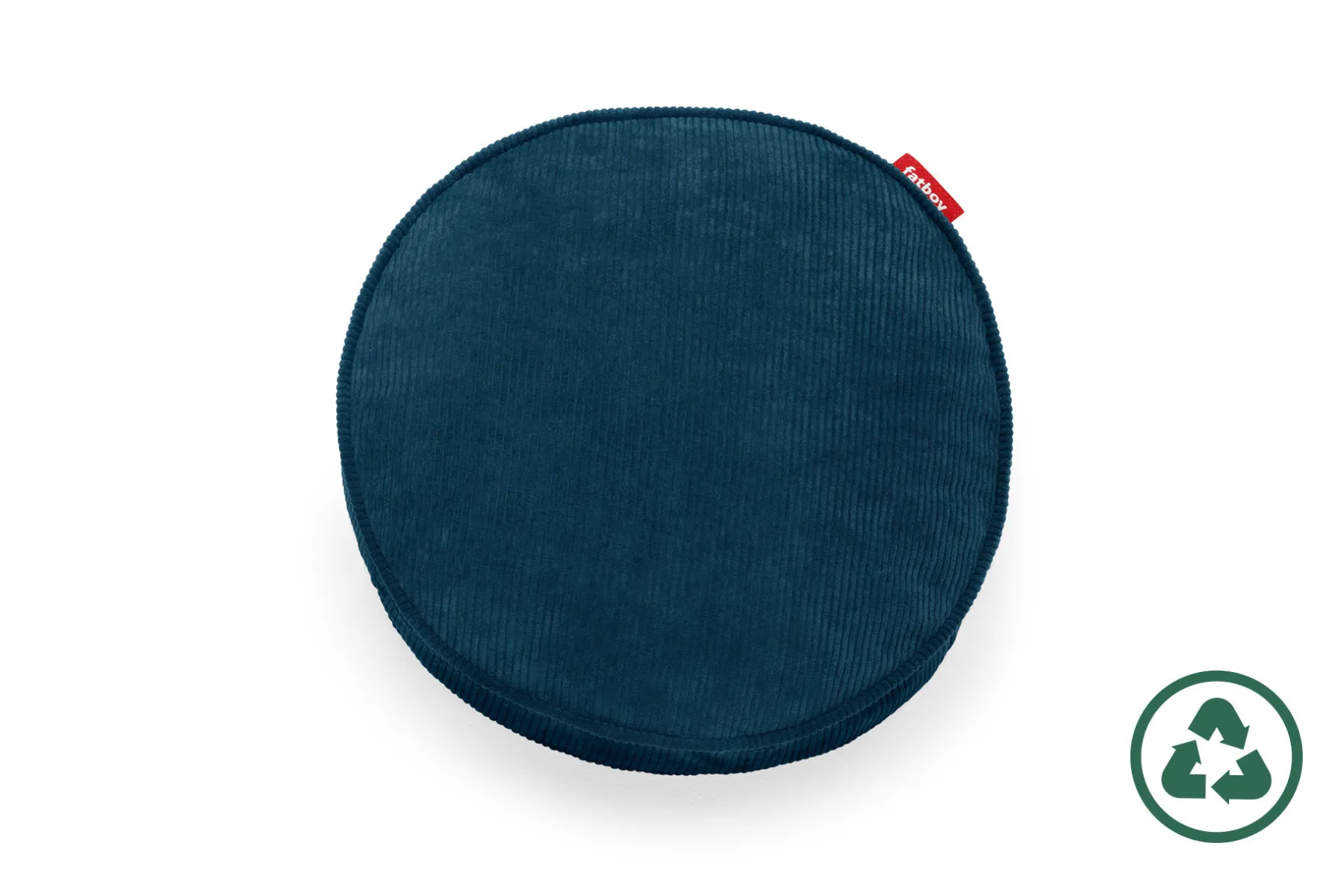 Fatboy Pill Pillow Cord Coussins décoratifs, bleu, 40x40x7 cm