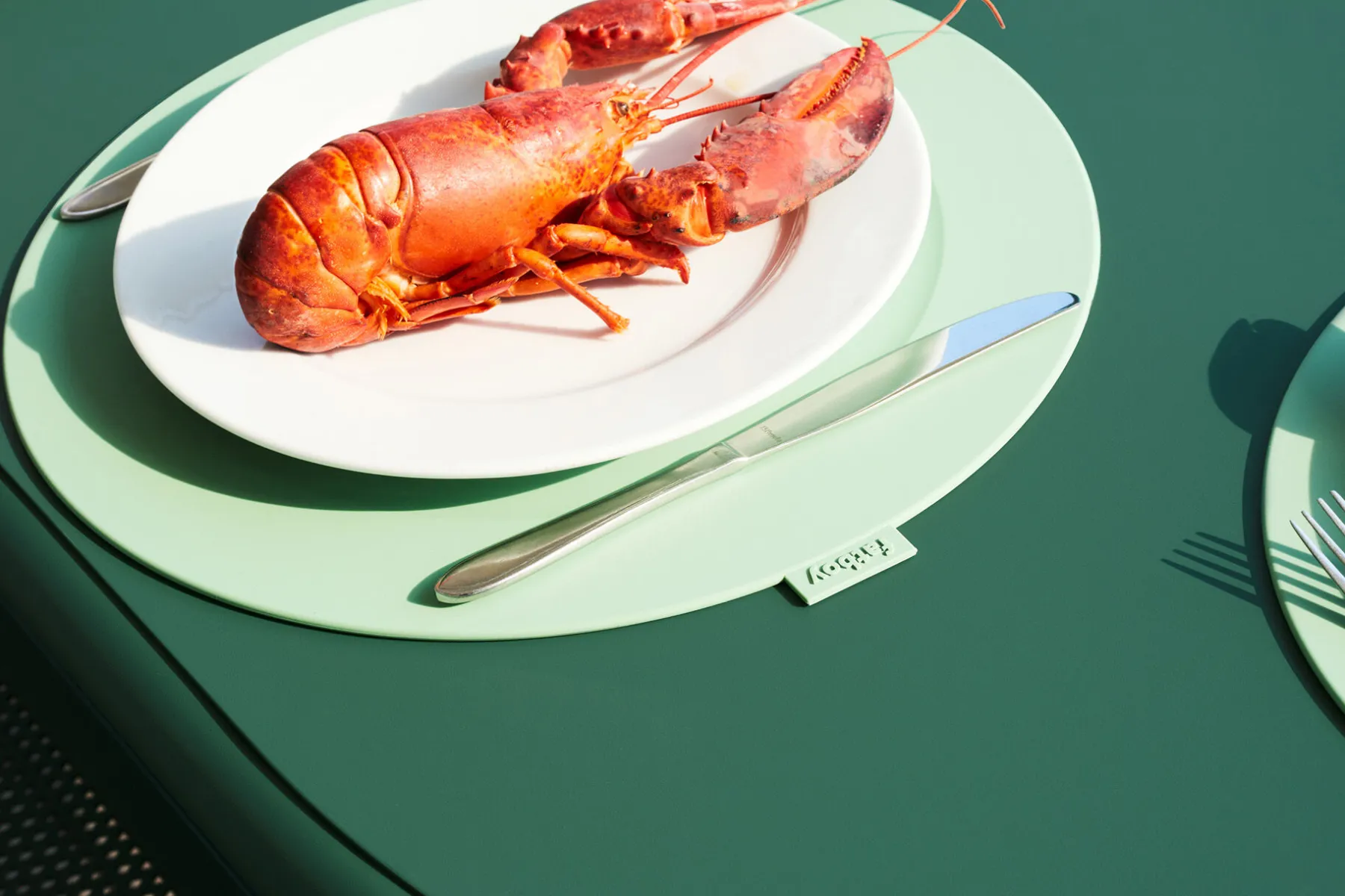 Fatboy Place-we-met Set de table, vert, 36x36x0.4 cm